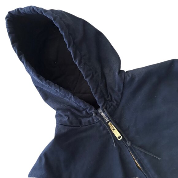 NWOT Carhartt Navy Blue Duck Cloth Coat Jacket - Picture 3 of 10